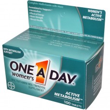 Мультивитаминный и мультиминеральный комплекс для женщин One A Day Women`s Active Metabolism Bayer, 50 таблеток